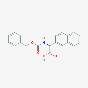molecular formula C20H17NO4 B8259536 N-(Benzyloxycarbonyl)-2-(2-naphthyl)-D-glycine 