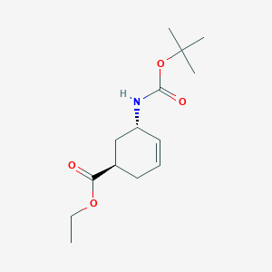 ethyl (1R,5S)-5-[(2-methylpropan-2-yl)oxycarbonylamino]cyclohex-3-ene-1-carboxylate