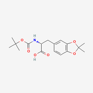 (2R)-3-(2,2-dimethyl-1,3-benzodioxol-5-yl)-2-[(2-methylpropan-2-yl)oxycarbonylamino]propanoic acid