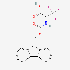 (2R)-2-({[(9H-fluoren-9-yl)methoxy]carbonyl}amino)-3,3,3-trifluoropropanoic acid