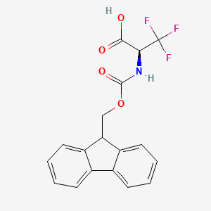 (2S)-2-({[(9H-fluoren-9-yl)methoxy]carbonyl}amino)-3,3,3-trifluoropropanoic acid