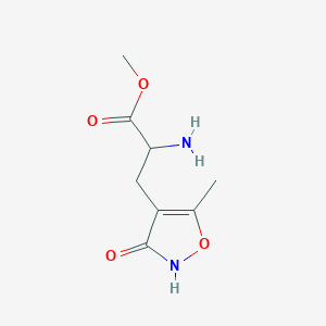 molecular formula C8H12N2O4 B8259576 Methyl 2-amino-3-(5-methyl-3-oxo-1,2-oxazol-4-yl)propanoate 