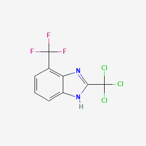 2-(Trichloromethyl)-4-(trifluoromethyl)-1H-benzimidazole