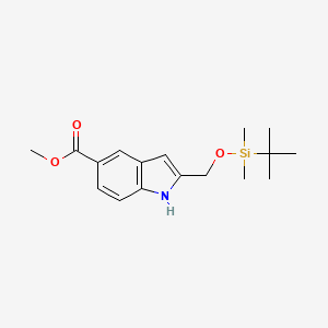 methyl 2-[[tert-butyl(dimethyl)silyl]oxymethyl]-1H-indole-5-carboxylate