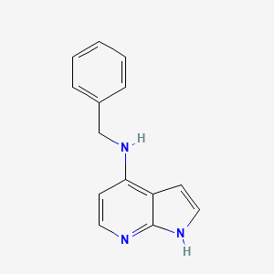molecular formula C14H13N3 B8259647 N-benzyl-1H-pyrrolo[2,3-b]pyridin-4-amine 