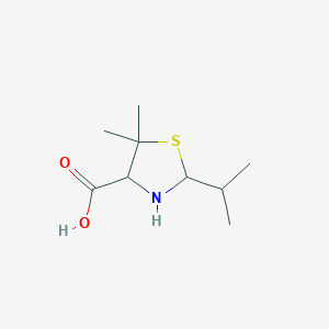 molecular formula C9H17NO2S B082597 2-异丙基-5,5-二甲基噻唑烷-4-羧酸 CAS No. 13206-31-0
