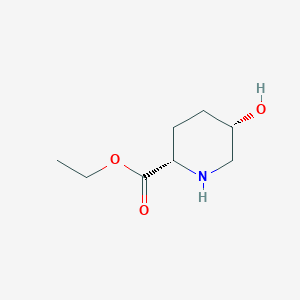 molecular formula C8H15NO3 B8259759 ethyl (2S,5S)-5-hydroxypiperidine-2-carboxylate 