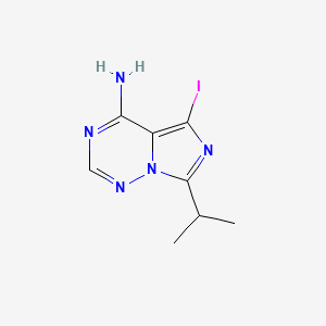 5-Iodo-7-propan-2-ylimidazo[5,1-f][1,2,4]triazin-4-amine