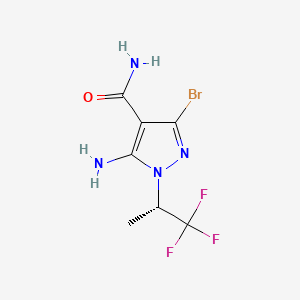 5-amino-3-bromo-1-[(2S)-1,1,1-trifluoropropan-2-yl]pyrazole-4-carboxamide