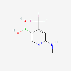 (6-(Methylamino)-4-(trifluoromethyl)pyridin-3-yl)boronic acid