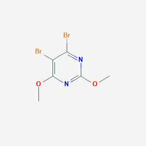 molecular formula C6H6Br2N2O2 B8259831 2,4-Dimethoxy-5,6-dibromopyrimidine 