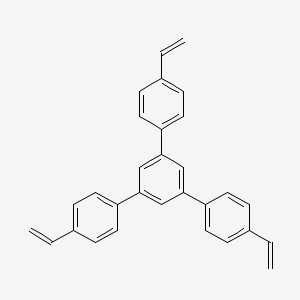 molecular formula C30H24 B8259886 4,4''-二乙烯基-5'-(4-乙烯基苯基)-1,1':3',1''-三联苯 