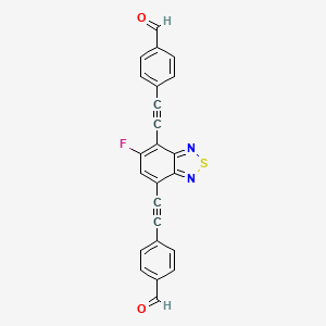 4,4'-((5-Fluorobenzo[c][1,2,5]thiadiazole-4,7-diyl)bis(ethyne-2,1-diyl))dibenzaldehyde