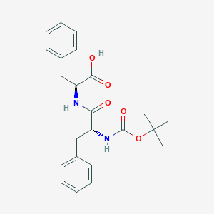 molecular formula C23H28N2O5 B8259915 (S)-2-((R)-2-((tert-Butoxycarbonyl)amino)-3-phenylpropanamido)-3-phenylpropanoic acid 