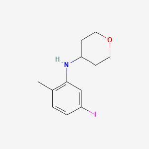 N-(5-Iodo-2-methylphenyl)tetrahydro-2H-pyran-4-amine