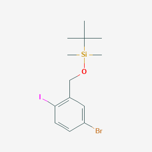 ((5-Bromo-2-iodobenzyl)oxy)(tert-butyl)dimethylsilane