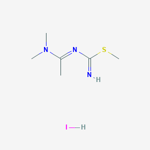 methyl (NE)-N-[1-(dimethylamino)ethylidene]carbamimidothioate;hydroiodide