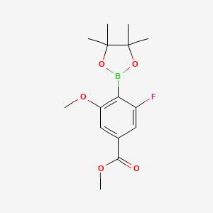 2-Fluoro-6-methoxy-4-(methoxycarbonyl)phenylboronic Acid Pinacol Ester