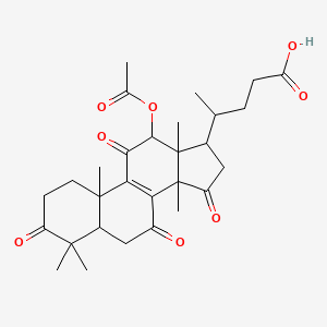 12b-Acetoxy-3,7,11,15-tetraoxo-25,26,27-trisnorlanost-8-en-24-oic acid