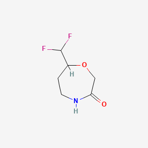 7-(Difluoromethyl)-1,4-oxazepan-3-one