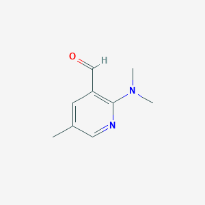 molecular formula C9H12N2O B8260161 2-(Dimethylamino)-5-methylpyridine-3-carbaldehyde 