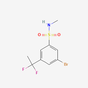 3-bromo-5-(1,1-difluoroethyl)-N-methylbenzenesulfonamide