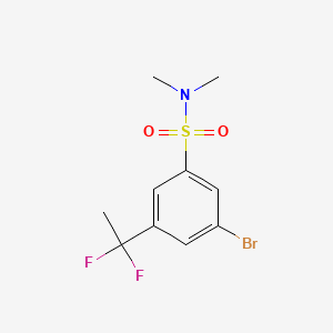 3-bromo-5-(1,1-difluoroethyl)-N,N-dimethylbenzenesulfonamide