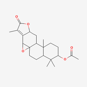 molecular formula C22H30O5 B8260295 Gelomulide A 