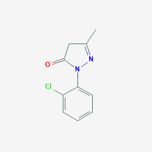 molecular formula C10H9ClN2O B082603 1-(2-氯苯基)-3-甲基-2-吡唑啉-5-酮 CAS No. 14580-22-4