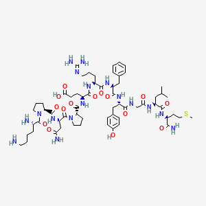 molecular formula C62H95N17O15S B8260301 Lys-pro-asn-pro-glu-arg-phe-tyr-gly-leu-met-NH2 