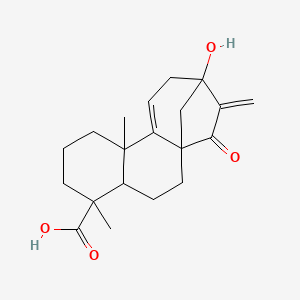 13-Hydroxy-5,9-dimethyl-14-methylidene-15-oxotetracyclo[11.2.1.01,10.04,9]hexadec-10-ene-5-carboxylic acid