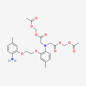 molecular formula C26H32N2O10 B8260319 Glycine, N,N'-[1,2-ethanediylbis[oxy(4-methyl-2,1-phenylene)]]bis[N-[2-[(acetyloxy)methoxy]-2-oxoethyl]-, 1,1'-bis[(acetyloxy)methyl] ester 