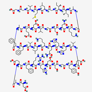 molecular formula C184H277N51O56S B8260329 H-Asp-Ala-Glu-Phe-Arg-His-Asp-Ser-Gly-Tyr-Glu-Val-His-His-Gln-Lys-Leu-Val-Phe-Phe-Ala-Glu-Asp-Val-Gly-Ser-Asn-Lys-Gly-Ala-Ile-Ile-Gly-Leu-Met-Val-Gly-Gly-OH 