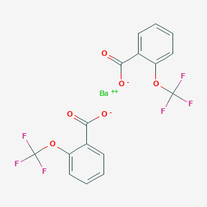 molecular formula C16H8BaF6O6 B8260369 Benzoic acid, (trifluoromethoxy)-, barium salt (9CI) 