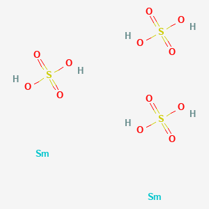 molecular formula H6O12S3Sm2 B8260392 Sulfuric acid, samarium(2+) salt (9CI) 