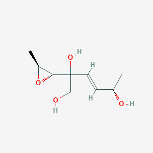 molecular formula C9H16O4 B8260393 (E,5S)-2-[(2R,3S)-3-methyloxiran-2-yl]hex-3-ene-1,2,5-triol 
