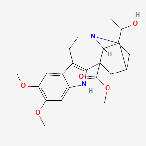 molecular formula C23H30N2O5 B8260431 methyl (1S,15R,17S,18S)-17-[(1S)-1-hydroxyethyl]-6,7-dimethoxy-3,13-diazapentacyclo[13.3.1.0^{2,10.0^{4,9.0^{13,18]nonadeca-2(10),4,6,8-tetraene-1-carboxylate 