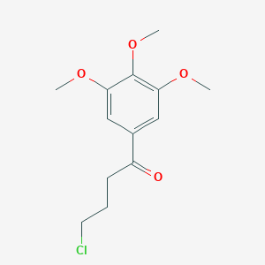 molecular formula C13H17ClO4 B8260449 4-Chloro-1-(3,4,5-trimethoxyphenyl)-1-butanone 