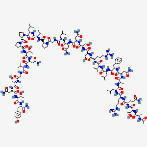 L-Tyrosinamide, N-acetyl-L-alanyl-L-threonyl-L-glutaminyl-L-arginyl-L-leucyl-L-alanyl-L-asparaginyl-L-phenylalanyl-L-leucyl-L-valyl-L-arginyl-L-seryl-L-seryl-L-asparaginyl-L-asparaginyl-L-leucylglycyl-L-prolyl-L-valyl-L-leucyl-L-prolyl-L-prolyl-L-threonyl-L-asparaginyl-L-valylglycyl-L-seryl-L-asparaginyl-L-threonyl-(9CI)