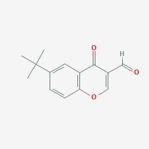 molecular formula C14H14O3 B8260506 6-Tert-butyl-3-formylchromone CAS No. 288399-61-1