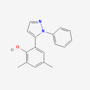 2,4-Dimethyl-6-(1-phenyl-1H-pyrazol-5-YL)phenol