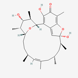 1,19:5,9-Diepoxybenzocyclooctadecen-3(5H)-one, 6,7,8,9,10,11,12,15,16,17,18,19-dodecahydro-4,7,19-trihydroxy-2,6,8,12,14,16,18-heptamethyl-, (5R,6R,7S,8R,9R,12S,13E,16S,18S,19S)-