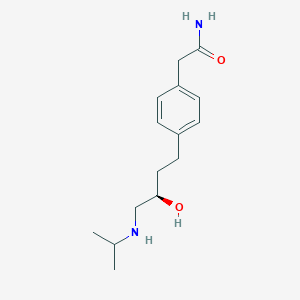 2-[4-[(3R)-3-hydroxy-4-(propan-2-ylamino)butyl]phenyl]acetamide