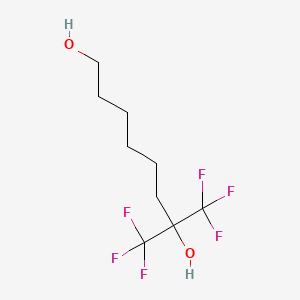 molecular formula C9H14F6O2 B8260583 8,8,8-Trifluoro-7-trifluoromethyl-octane-1,7-diol CAS No. 886989-80-6
