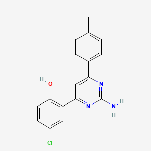 Phenol, 2-[2-amino-6-(4-methylphenyl)-4-pyrimidinyl]-4-chloro-
