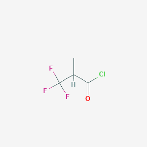 molecular formula C4H4ClF3O B8260587 Propanoyl chloride, 3,3,3-trifluoro-2-methyl- CAS No. 88740-59-4