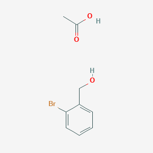 molecular formula C9H11BrO3 B8260608 Benzenemethanol, 2-bromo-, acetate CAS No. 82466-12-4