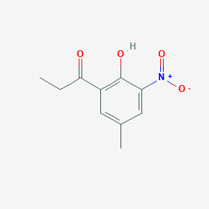 molecular formula C10H11NO4 B8260704 1-(2-Hydroxy-5-methyl-3-nitrophenyl)propan-1-one CAS No. 70978-40-4