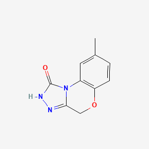 molecular formula C10H9N3O2 B8260738 8-Methyl-2,4-dihydro-1-oxo-1,2,4-triazolo[3,4-C][1,4]benzoxazine CAS No. 96753-80-9