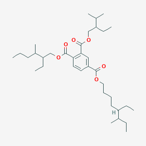 molecular formula C36H60O6 B8260757 2-(2-Ethyl-3-methylbutyl) 1-(2-ethyl-3-methylhexyl) 4-(5-ethyl-6-methyloctyl) benzene-1,2,4-tricarboxylate CAS No. 68515-58-2